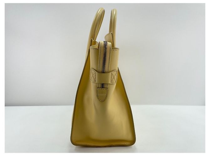 Céline Borsa Tote Celine Luggage Micro in Giallo - vista 4