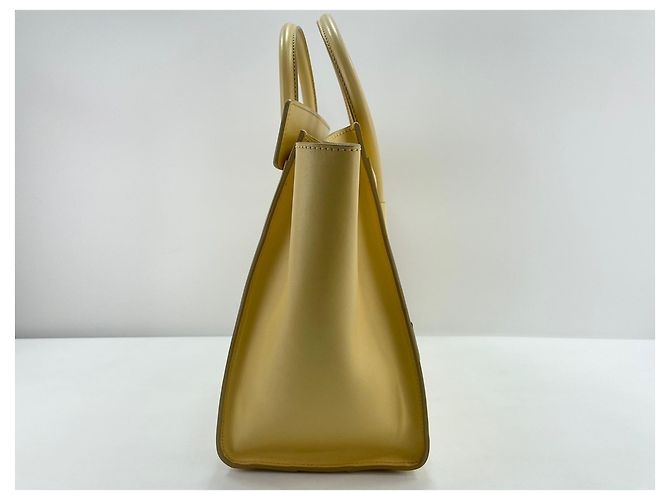 Céline Borsa Tote Celine Luggage Micro in Giallo - vista 5