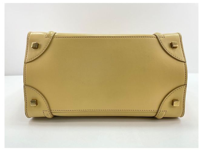 Céline Borsa Tote Celine Luggage Micro in Giallo - vista 6