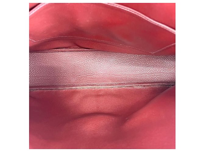 Hermès Borsa a tracolla Hermes Christine Rosso Bordò - vista 14