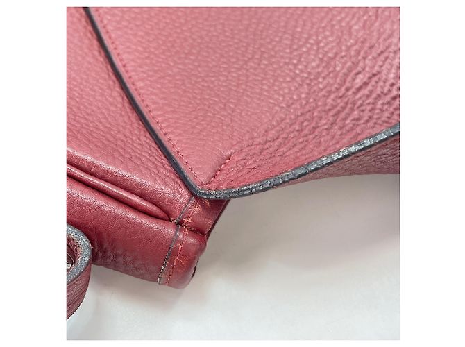 Hermès Borsa a tracolla Hermes Christine Rosso Bordò - vista 17