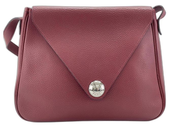 Hermès Borsa a tracolla Hermes Christine Rosso Bordò - vista 2