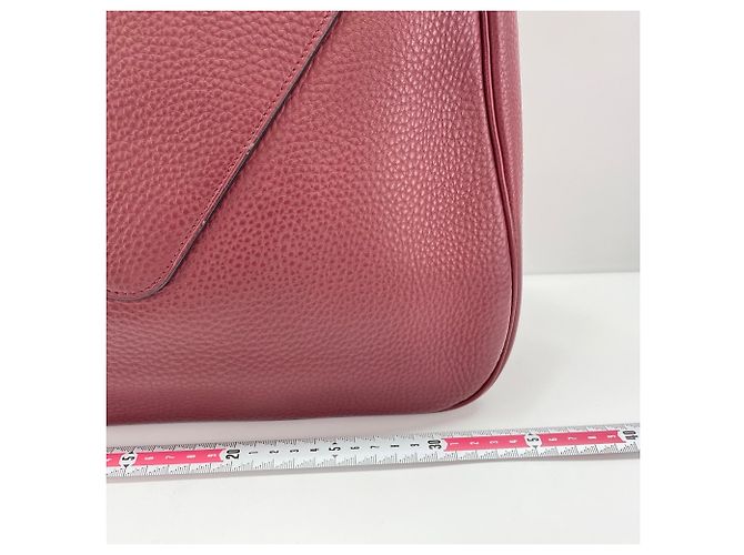 Hermès Borsa a tracolla Hermes Christine Rosso Bordò - vista 4