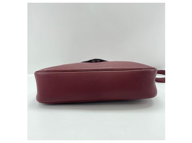 Hermès Borsa a tracolla Hermes Christine Rosso Bordò - vista 7