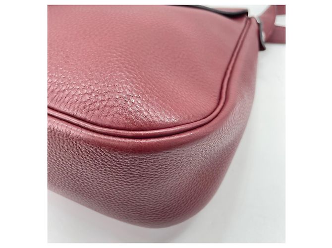 Hermès Borsa a tracolla Hermes Christine Rosso Bordò - vista 9