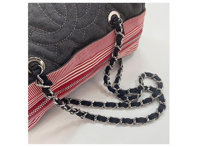 Bolso de hombro Chanel Cruise Line Navy Azul marino - vista 10