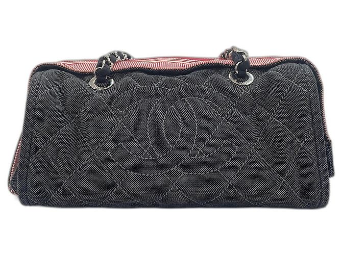 Bolso de hombro Chanel Cruise Line Navy Azul marino - vista 2