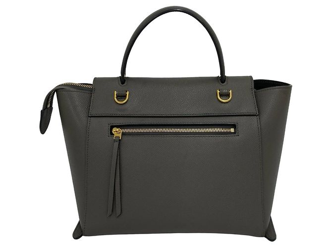 Céline Borsa a mano Celine Belt Bag Micro in pelle Marrone - vista 3
