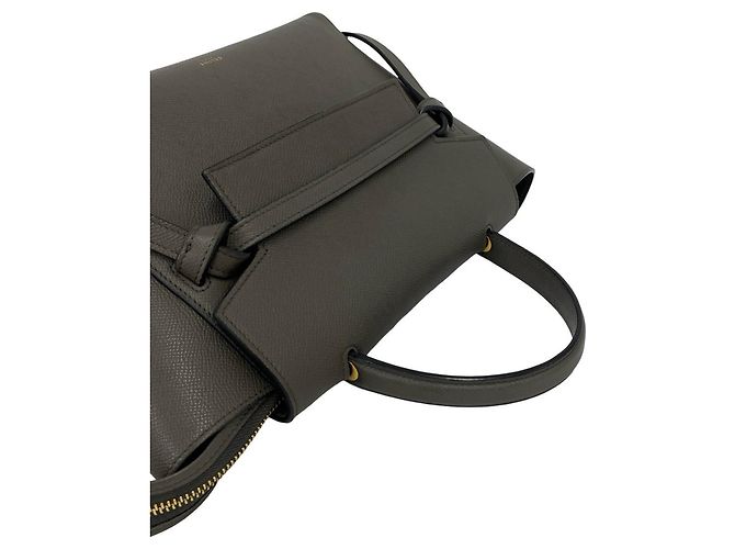 Céline Borsa a mano Celine Belt Bag Micro in pelle Marrone - vista 4