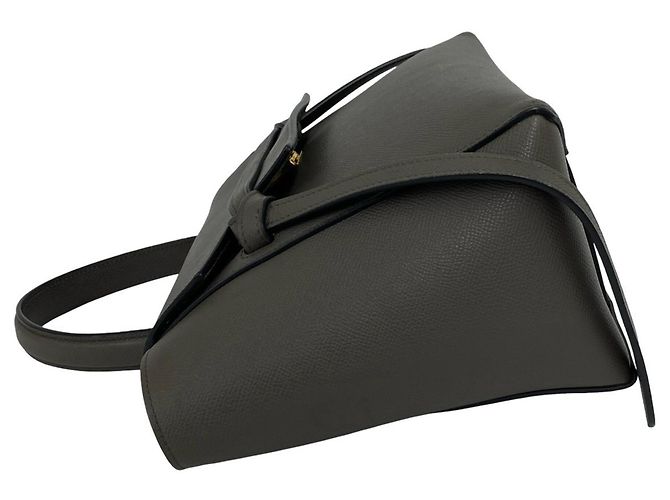 Céline Borsa a mano Celine Belt Bag Micro in pelle Marrone - vista 5