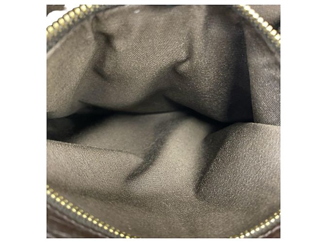 Borsa a tracolla Gucci Sherry Line con motivo GG Marrone Rosso Verde - vista 10