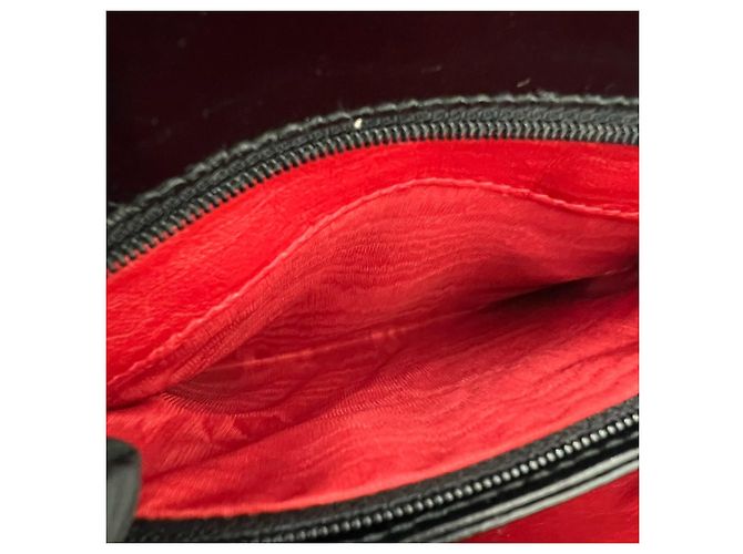 Borsa a mano Gucci Vintage in pelle nera Nero - vista 10