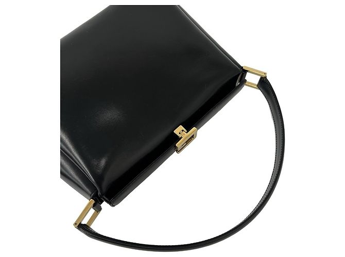 Borsa a mano Gucci Vintage in pelle nera Nero - vista 4
