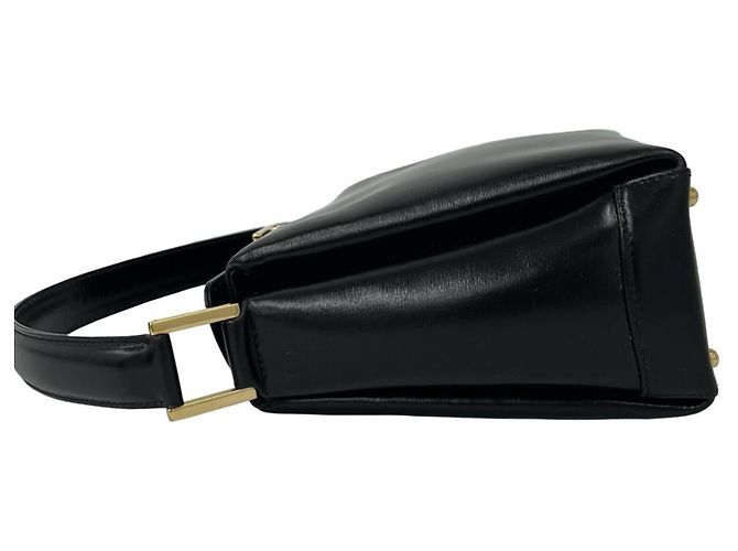Borsa a mano Gucci Vintage in pelle nera Nero - vista 5