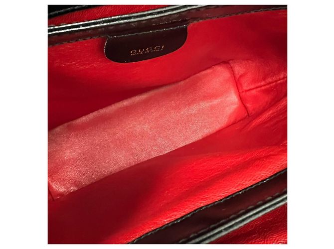 Borsa a mano Gucci Vintage in pelle nera Nero - vista 9