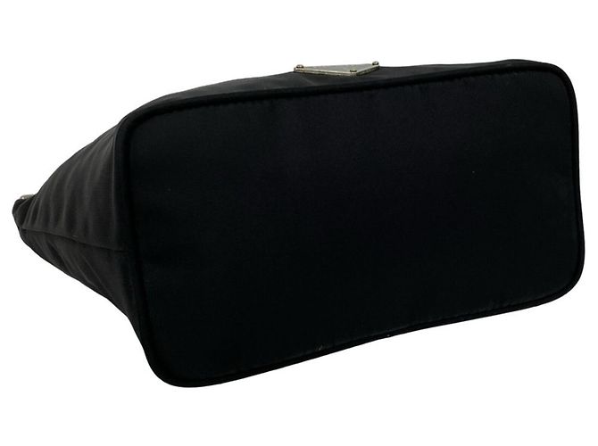 Prada Mini Tote Bag aus Nylon und Leder Schwarz - Ansicht 7