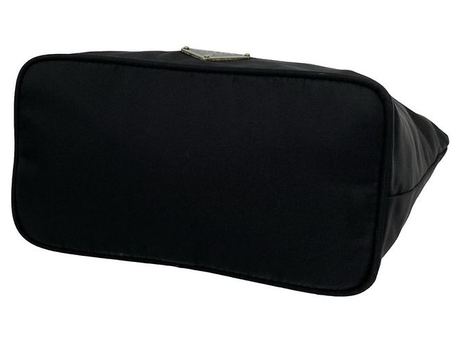 Prada Mini Tote Bag aus Nylon und Leder Schwarz - Ansicht 8