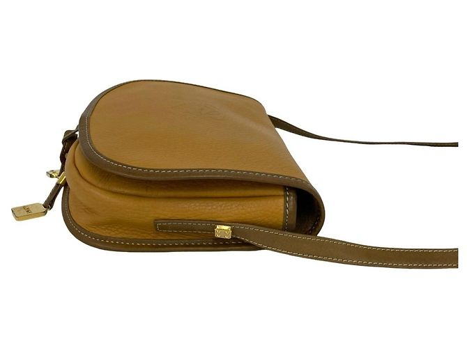 Loewe Vintage Anagram Logo Hardware Mini-Schultertasche aus Leder Braun - Ansicht 6