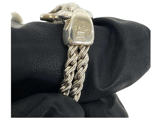 Tiffany & Co Bracciale Tiffany Double Rope Center Knot Argento - vista 4