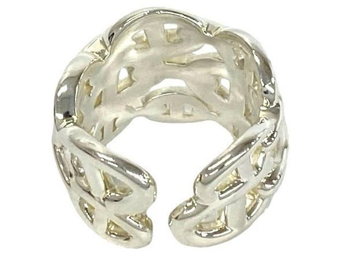 Ring Hermès Anello HERMES Chaine d'Ancre Enchainee GM Argento - vista 6