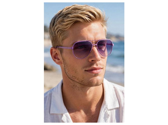 Italia Independent Occhiali da sole Aviator Rosa Fuschia - vista 11