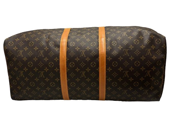 Louis Vuitton Keepall Monogram Canvas 60 Marrone - vista 3