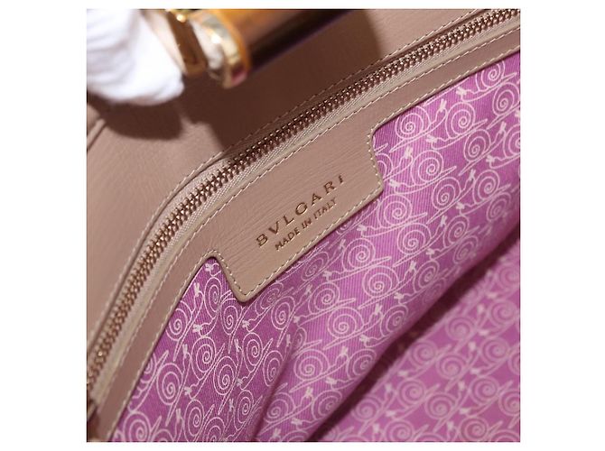 Bulgari Bvlgari Isabella Rossellini Leather Medium Beige - vista 6