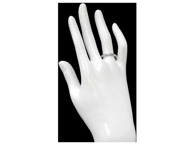 Anello Chanel Coco Crush Small SM #57 in platino - vista 6