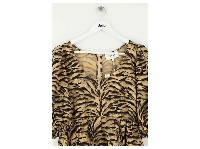 Ba&Sh Zola Kleid Beige Viskose - Ansicht 2