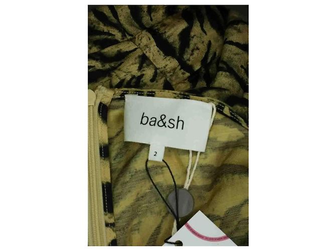 Ba&Sh Zola Kleid Beige Viskose - Ansicht 5