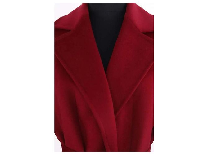 Peacoat Max & Co en laine bordeaux - vue 2