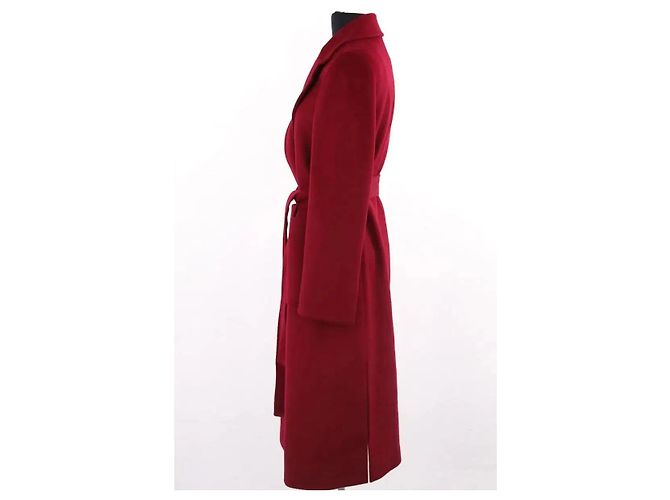Peacoat Max & Co en laine bordeaux - vue 3