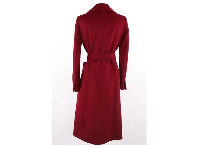 Peacoat Max & Co en laine bordeaux - vue 4