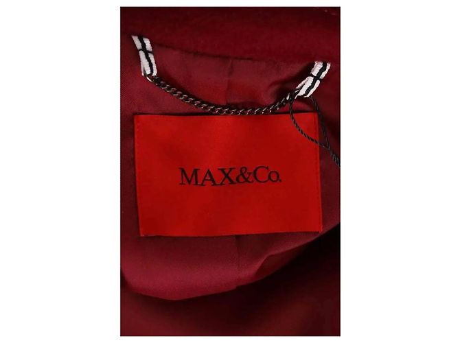 Peacoat Max & Co en laine bordeaux - vue 5