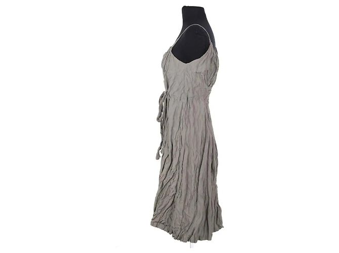 Vestido Jil Sander de algodón caqui - vista 3