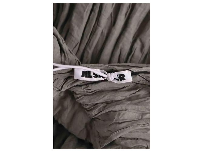 Vestido Jil Sander de algodón caqui - vista 5