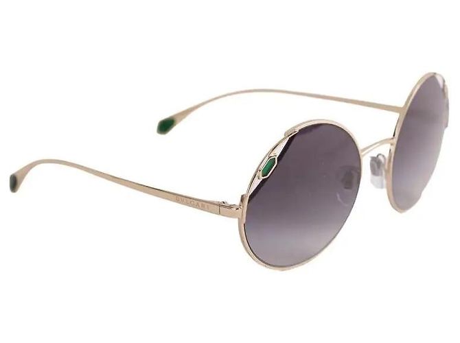 Bulgari Sonnenbrille aus Metall Grau - Ansicht 2