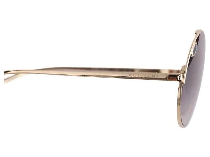 Bulgari Sonnenbrille aus Metall Grau - Ansicht 3