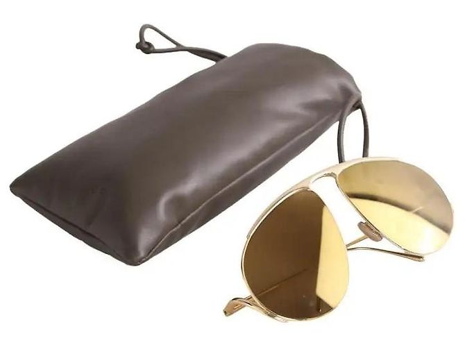 Loewe Sonnenbrille aus Metall gold Golden - Ansicht 5