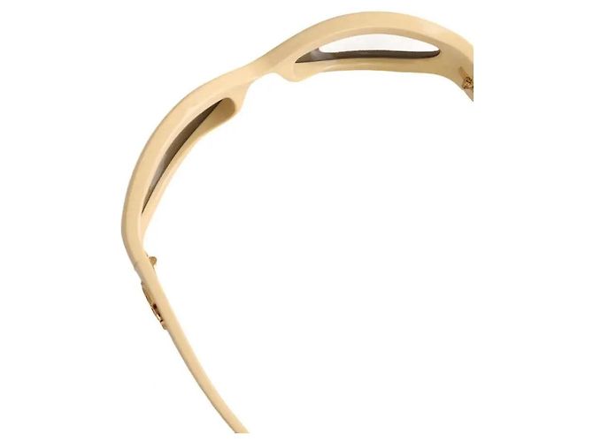 Gucci Sonnenbrille gelb aus Kunststoff - Ansicht 3