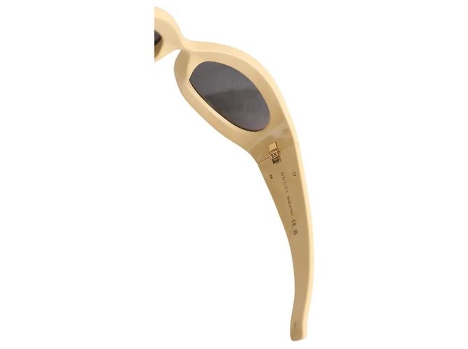 Gucci Sonnenbrille gelb aus Kunststoff - Ansicht 5