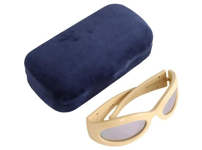 Gucci Sonnenbrille gelb aus Kunststoff - Ansicht 6