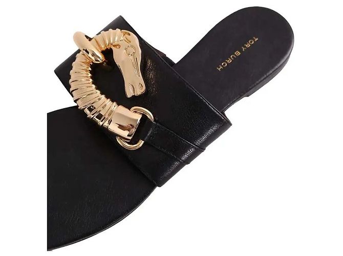 Sandali Tory Burch in pelle nera Nero - vista 4