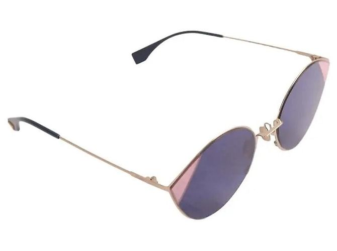 Fendi Sonnenbrille aus Metall Silber - Ansicht 2
