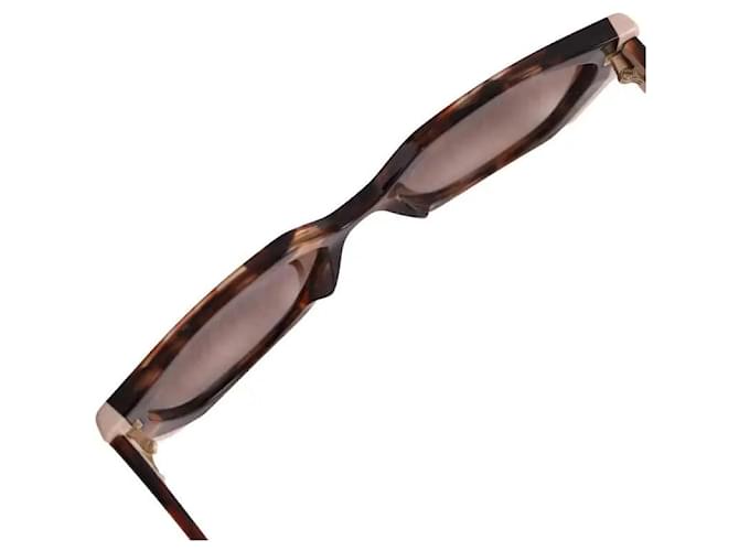 Prada Sonnenbrille braun aus Kunststoff - Ansicht 3