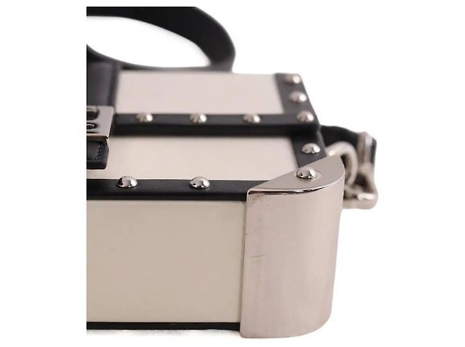 Fendi Baguette Trunk Mini Schultertasche weiß - Ansicht 5
