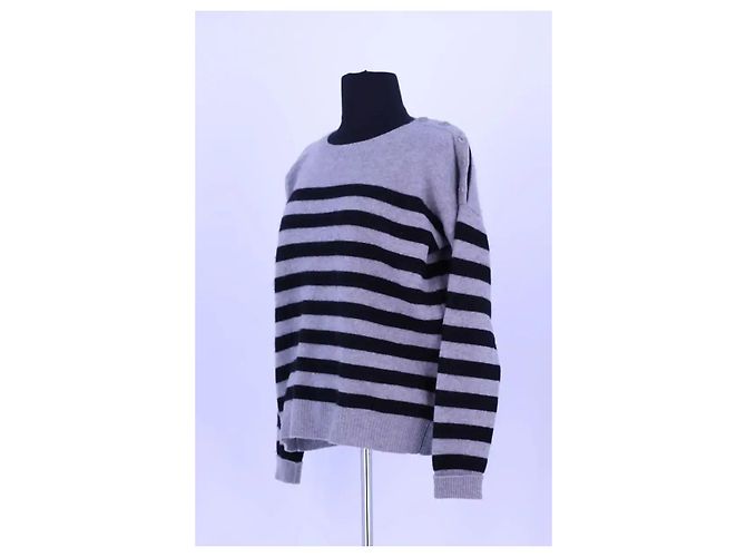 Autre Marque Pull Kujten en cachemire gris - vue 2