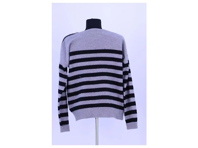 Autre Marque Pull Kujten en cachemire gris - vue 4