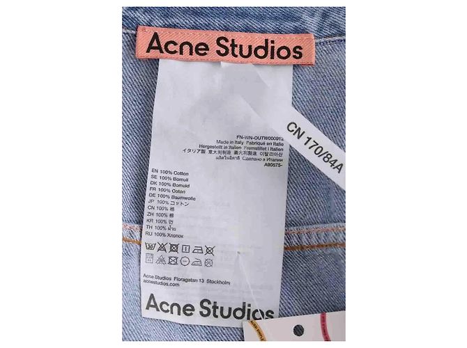 Chaqueta de algodón azul Acne Studios - vista 5