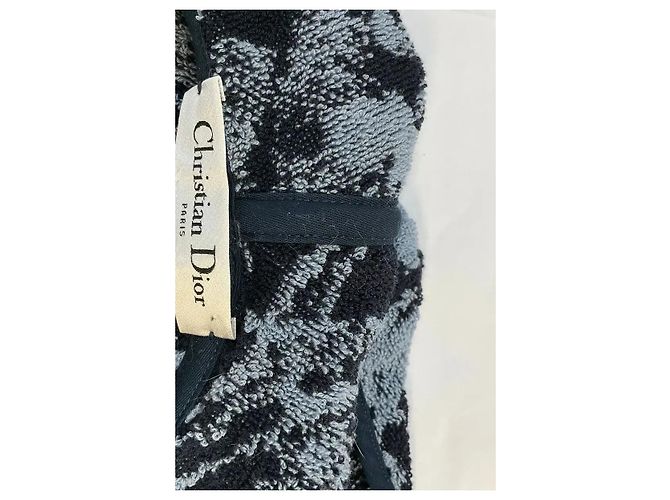 Dior Poncho de algodón rizo azul - vista 5